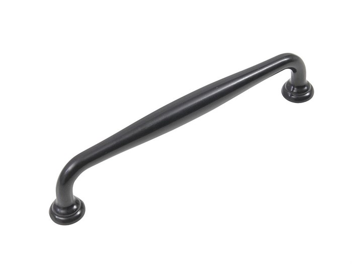 Ручка скоба мебельная URSULA RS433BL.4 BL Матовый черный 25861 - фото 5198