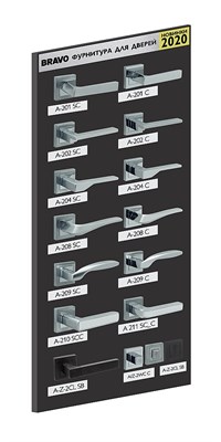 Стенд c фурнитурой "BRAVO" правый Черный 3731 - фото 7787