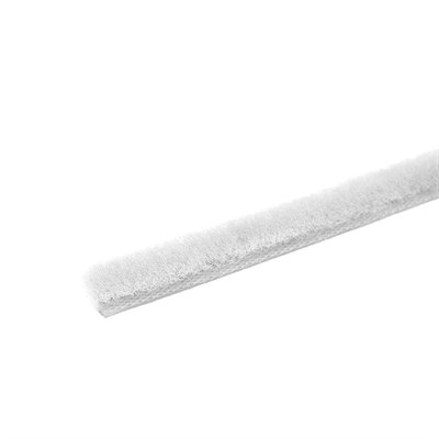 Уплотнитель щеточный 4Р 7*6 Белый 4834 - фото 8428