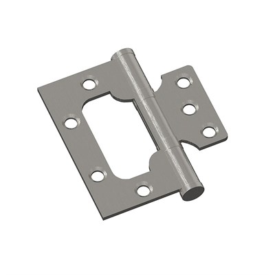 Петля без врезки стальная 2ВВ 75*63*2,5 (универс.) МатНикель 5028 - фото 8610