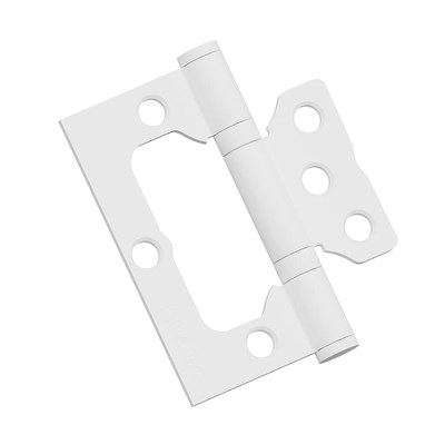 Петля без врезки стальная Bravo F-4-2BB 75*64*2,5 (универс.) W Белый 5423 - фото 8785