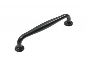 Ручка скоба мебельная URSULA RS433BL.4 BL Матовый черный 25860