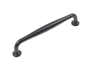 Ручка скоба мебельная URSULA RS433BL.4 BL Матовый черный 25861