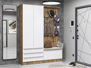 Стиль-03 Silky White/Дуб Вотан 59902