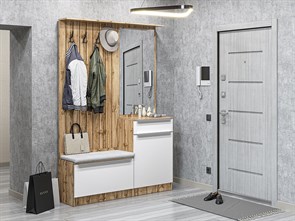 Стиль-02 Silky White/Дуб Вотан 63304