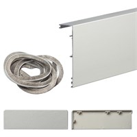 Маскировочная планка для системы Herkules Glass Серебро 1656